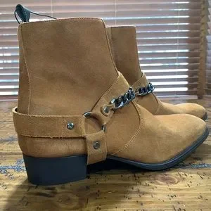Zara | Shoes | Zara Buckle Chain Chelsea Boots | Poshmark display picture 3